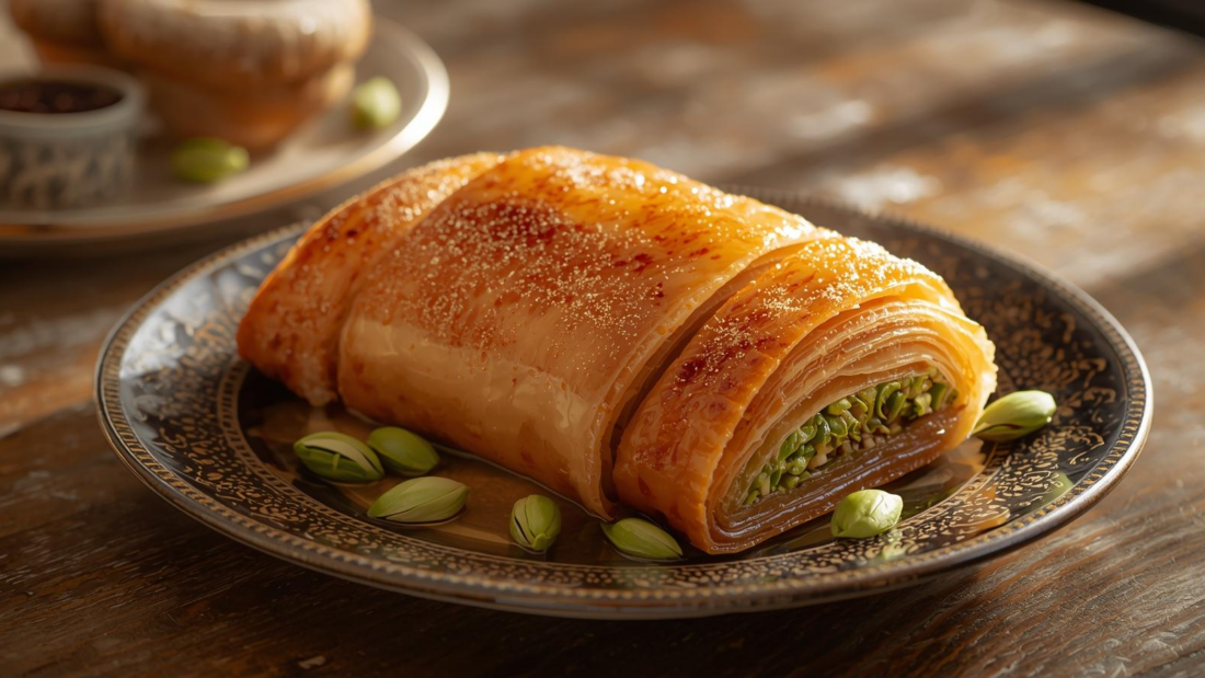 fıstık dürüm baklava