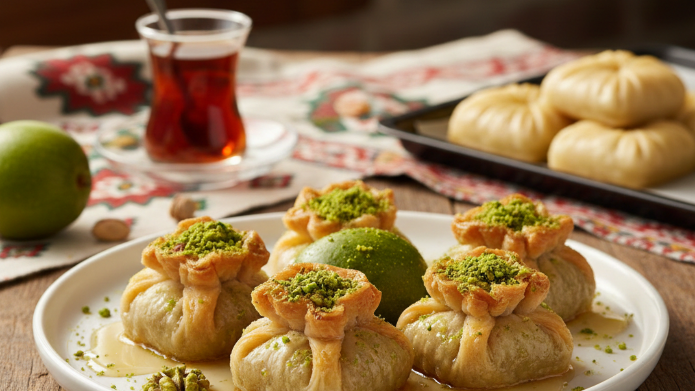 Yeşil Cevizli Bohça